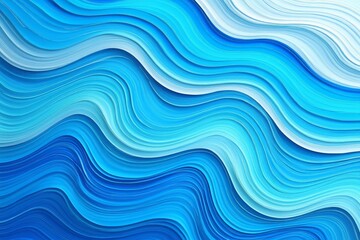 Abstract Blue and White Wave Lines Background
