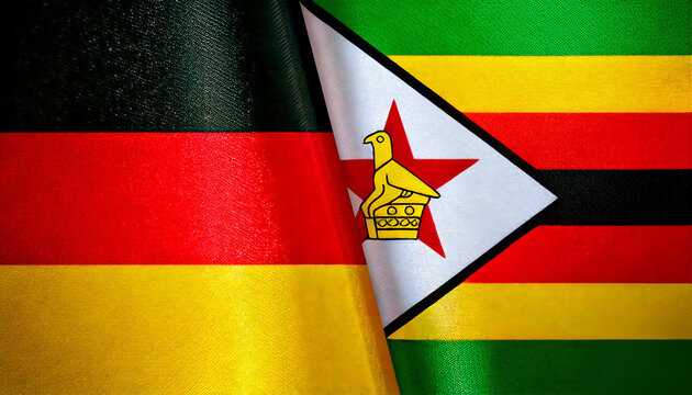 ドイツの国旗とジンバブエの国旗(Germany Flag & Zimbabwe flag.)
