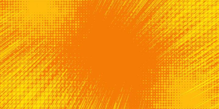 Abstract orange and yellow banner design vector, dynamic sporty horizontal background template for media promotion or web banner