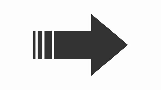 arrow  icon animation simple flat