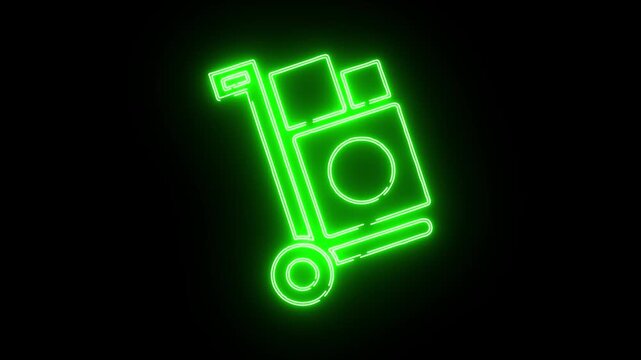 presentation icon viduo neon animation