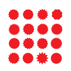 set of red paint splashes