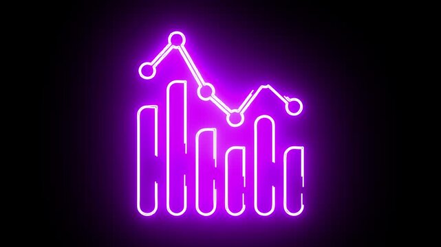 presentation icon viduo neon animation