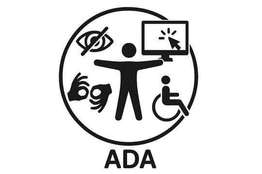 ADA accessibility sign for the concept of inclusive design.