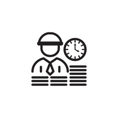 Project manager icon symbolizing planning, execution, and critical project oversight, representing specialized industrial management, modern organizational leadership, and operational success staff.