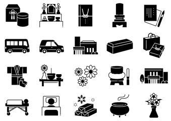 お葬式アイコン02　Funeral Icons