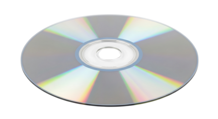 Silver cd or dvd disc