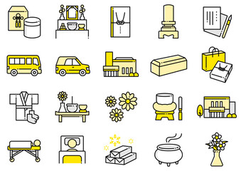 お葬式アイコン03　Funeral Icons