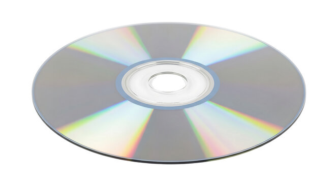 Silver cd or dvd disc