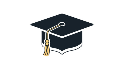 Celebrate academic achievement with this classic mortarboard graduation cap symbolizing knowledge and future success, Generative AI