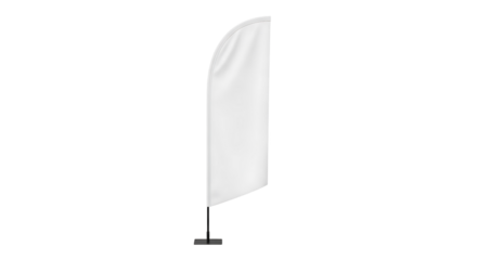 Blank white feather flag