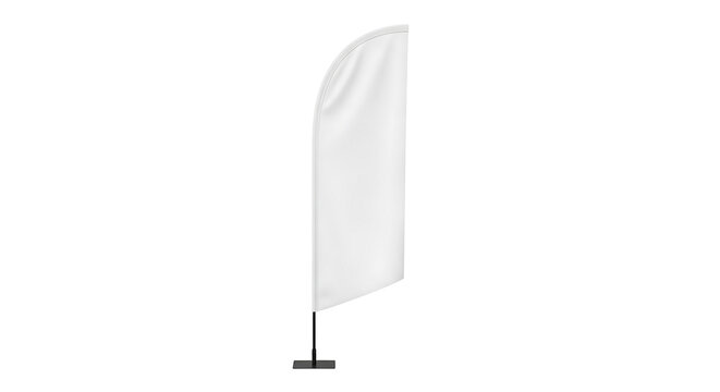 Blank white feather flag