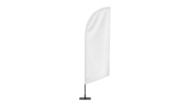 Blank white feather flag