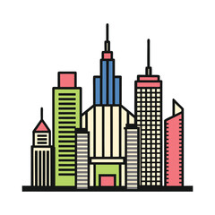 city skyline vector illustration