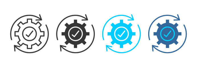 recovery icon set multiple style collection	
