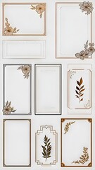 set of decorative frames