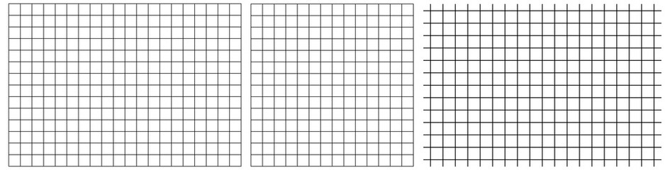 Black Grid Pattern set, square shape on transparent PNG Background for Design and overlay Use.  © Ink2Link