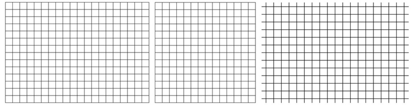 Black Grid Pattern set, square shape on transparent PNG Background for Design and overlay Use.	