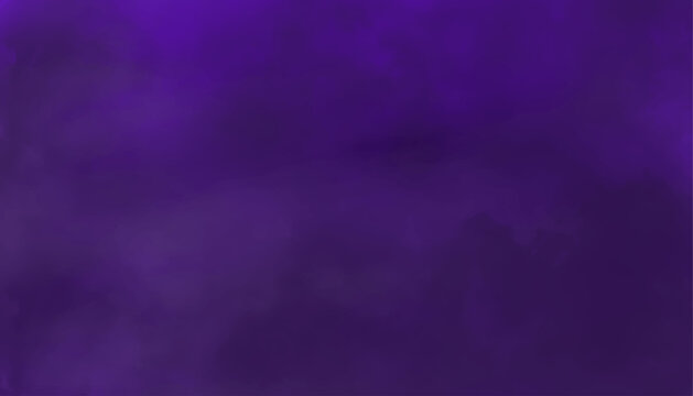Deep violet and purple smoky abstract texture background. Moody watercolor effect with diffused cloud or ink blending.