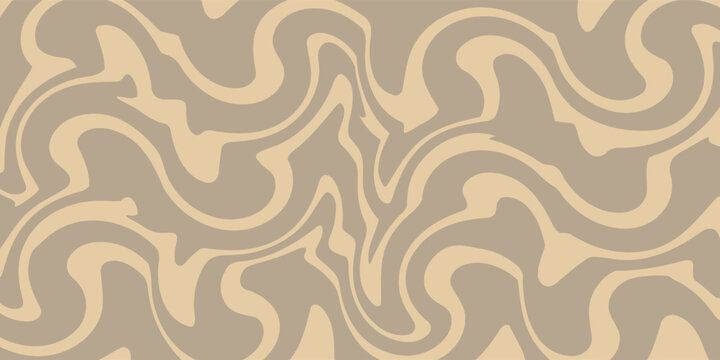 minimalist aesthetic wallpaper swirl background. Retro groovy psychedelic background. Trippy Wavy Swirl Pattern.Vector.
