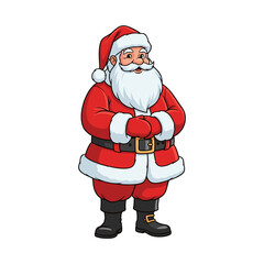 Santa Claus with a white background