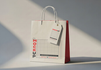 Bag with Label Mockup