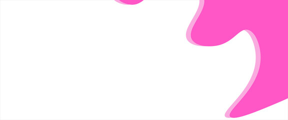 Pink ice cream melted with colorful cute candy sprinkles long border, banner seamless pattern, vector white background