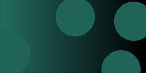 PrintDark green background with overlapping circular shapes. The background is smooth and gradient, featuring green and black tones. Minimal abstract circles vector gradient background