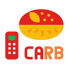 Carbohydrate counting with a food scale and calculator