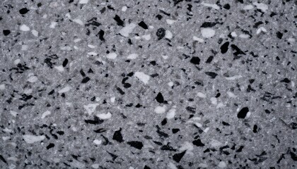 Background Of Gray Granite With A Texture Of Black And White Spots
