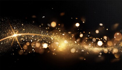 Png Magic Sparkle With Soft Glitter Gold Flare And Luminous Stardust On Transparent Background Elegant Bokeh Texture With Fantasy Twinkling Light Vibrant Shine Isolated Celebration Effect