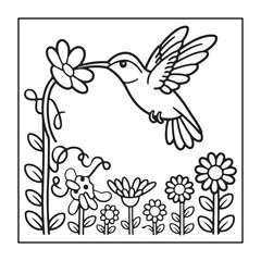 Animals with kids like the elements of black and white coloring pages for children, adults, and teens.