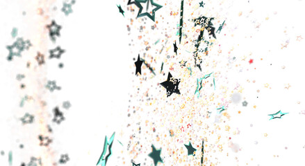 Vibrant background with scattered stars and particles, perfect for celebrations, holidays, and...