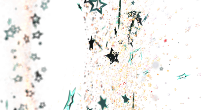 Vibrant background with scattered stars and particles, perfect for celebrations, holidays, and cheerful designs. Ideal for adding a touch of mag