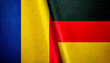 ドイツの国旗とチャドの国旗(Germany Flag & Chad flag.)
