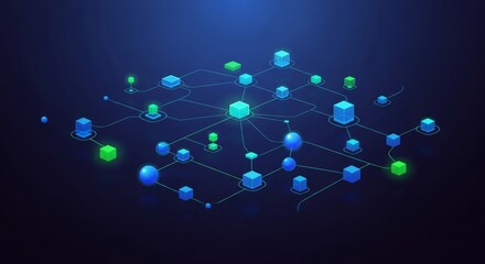 Network Data Visualization A Modern Abstract Representation of Digital Connectivity