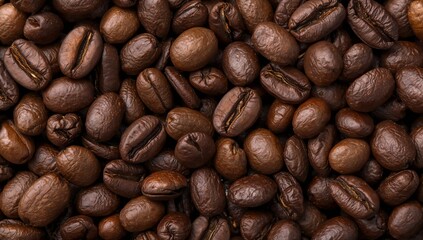 Roasted Aroma. A Textured Field of Coffee, Dark Browns and Subtle Golds.