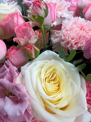 Bouquet of different beautiful flowers