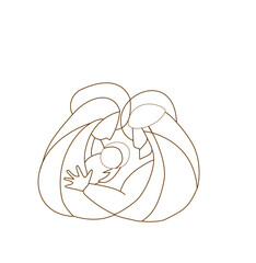 Christmas line art