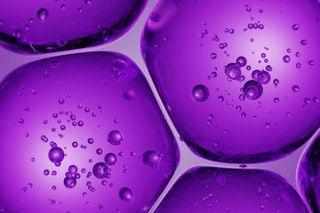Translucent purple orbs enriched with internal bubbles, perfect for luxury cosmetic branding, futuristic editorial spreads, and abstract scientific visuals