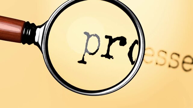 Processes under close examination. Focusing on Processes, analyzing it, taking a closer look. Concentrating on Processes, reviewing it, searching for answers