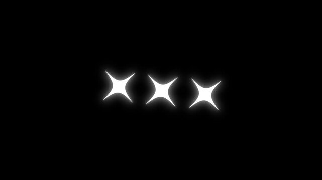 Sparkling stars Shine animation.glowing sparkle effect,Twinkle lights,sparkling glitter stars, shine twinkle magic,looping animation,Twinkling star motion graphics with black screen background.4K