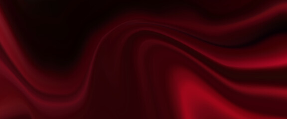 Dark red abstract vector background with smooth flowing curves and glowing highlights. Elegant, moody, and modern, perfect for luxury, tech, or artistic design themes.