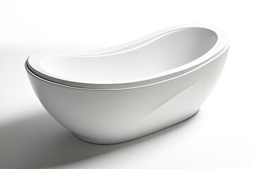 modern bathup isolated on white