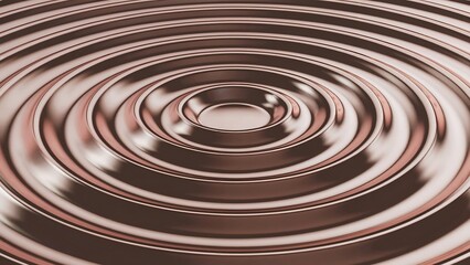 Ripple Effect Bronze Waves of Concentric Motion