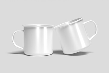Enamel Mug Blank Mockup