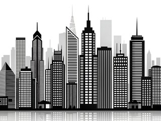 Cityscape silhouette