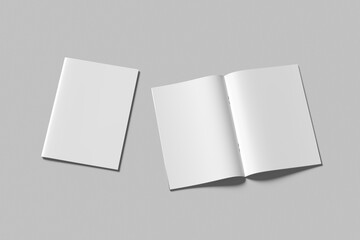 A4 Catalog Brochure Blank Mockup
