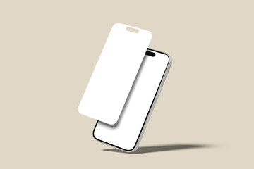 Phone Screen Blank Mockup