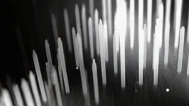 Fiber optics light data flowing abstract circuit board
